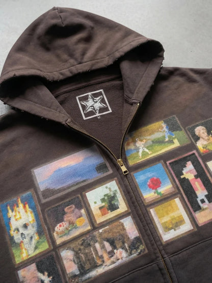 Minecraft Gallery Zip Hoodie