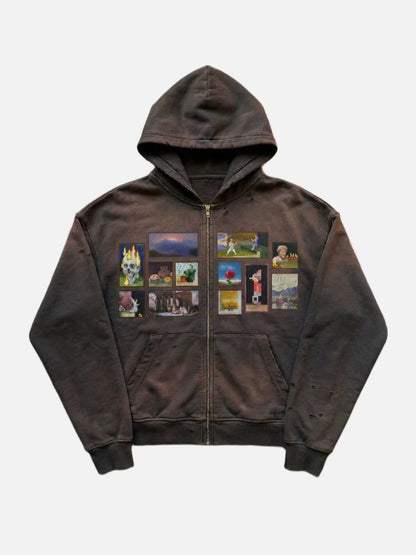 Minecraft Gallery Zip Hoodie